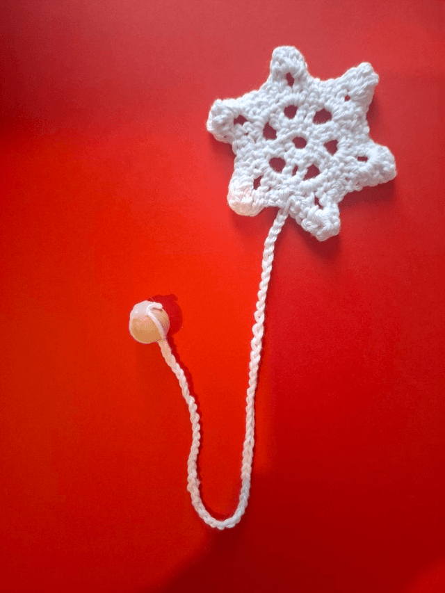 Marque page flocon de neige